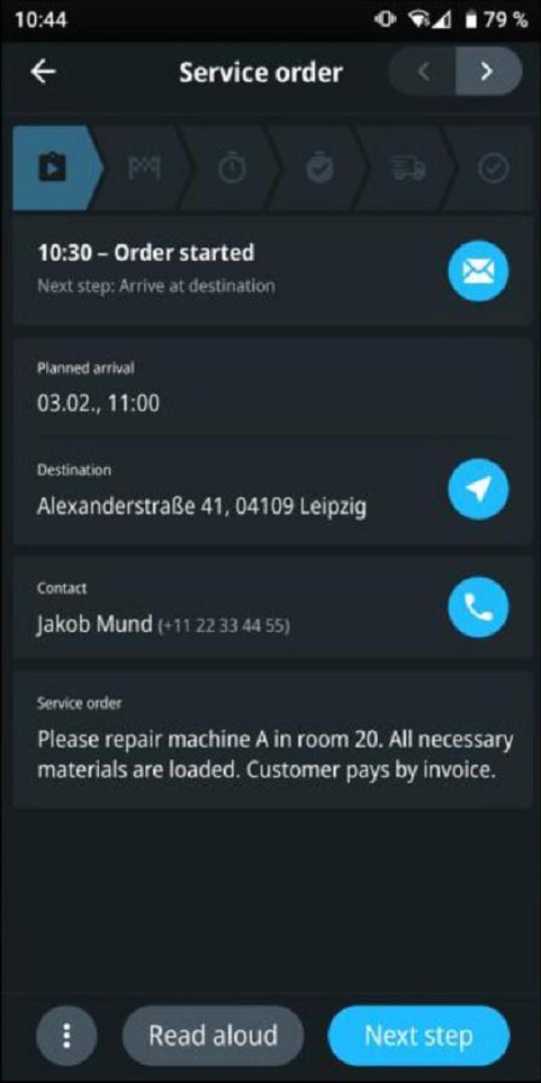 Work APP - Dettagli ordine